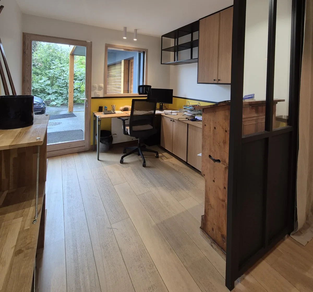 Projet Mévy — Espace bureau sous verrière